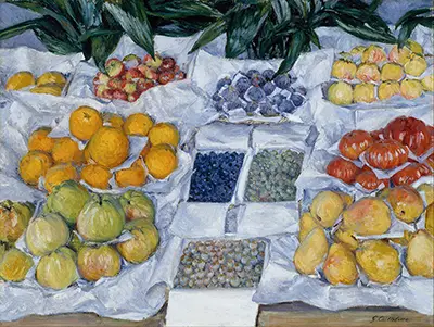 Fruit Displayed on a Stand Gustave Caillebotte